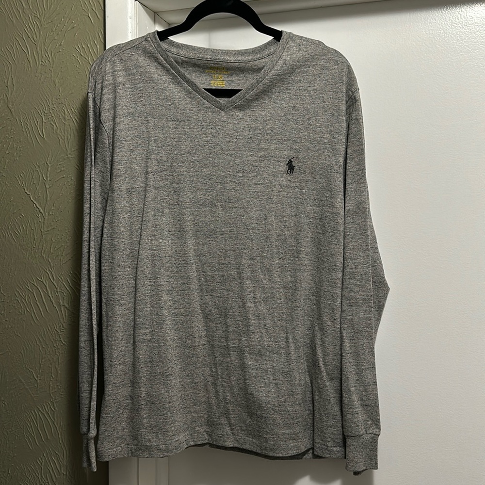 Men’s Polo Long Sleeve V-Neck